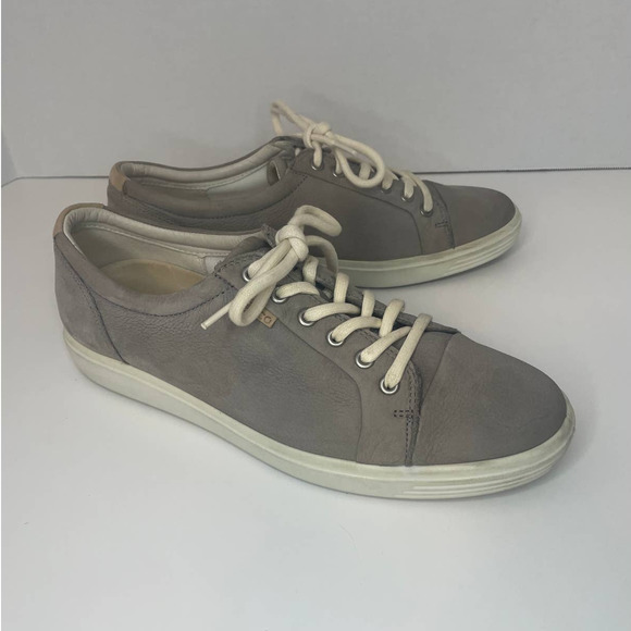 Ecco Womens Comfort Leather Lace Up Sneaker Shoes SZ 12 - Picture 10 of 11